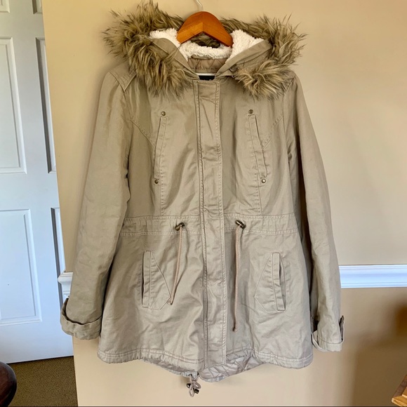 American Rag Jackets & Blazers - American Rag Khaki Winter Coat